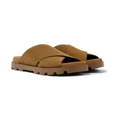 Camper Brutus Slide Sandal In Brown