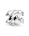 Pandora Sterling Silver Zodiac Charm In Silver - Aquarius