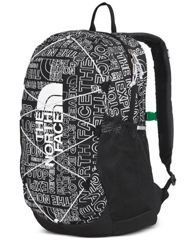 The North Face Youth Court Jester Backpack In Tnf Black Tnf Marker Logo Print,tnf Blac