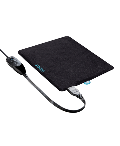 Homedics Weighted Integrated Gel Heating Pad, 12" X 15" In Black