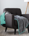 Ella Jayne 12lb Reversible Anti-anxiety Weighted Blanket In Grey Aqua