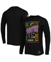 MITCHELL & NESS MEN'S MITCHELL & NESS BLACK D.C. UNITED PAPEL PICADO LONG SLEEVE T-SHIRT