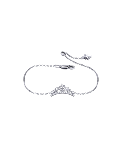 Luvmyjewelry Starry Cascade Diamond Tiara Bracelet In Sterling Silver In Grey