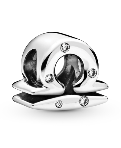 Pandora Sterling Silver Zodiac Charm In Silver - Libra