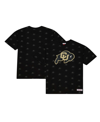 Mitchell & Ness Men's  Black Colorado Buffaloes Allover Print T-shirt In Black