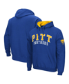 Colosseum Men's  Royal Pitt Panthers Double Arch Pullover Hoodie In Royal