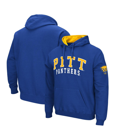 Colosseum Men's  Royal Pitt Panthers Double Arch Pullover Hoodie
