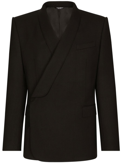 Dolce & Gabbana Double Breast Jacket In Black