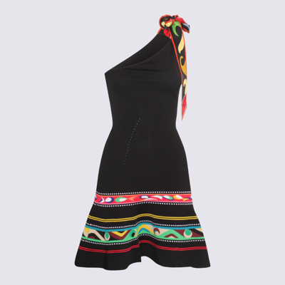 Pucci Bow-detailing Knitted Dress In Multicolour