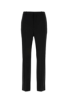 Saint Laurent Men Tuxedo Wool Trouser With Satin Side Band In Black