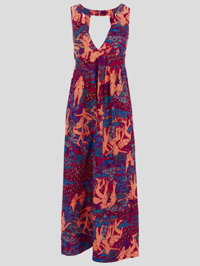 See By Chloé Sleeveless Dress In Multicolour