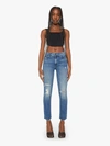 MOTHER THE MID RISE DAZZLER ANKLE FRAY WEEKEND WARRIOR JEANS