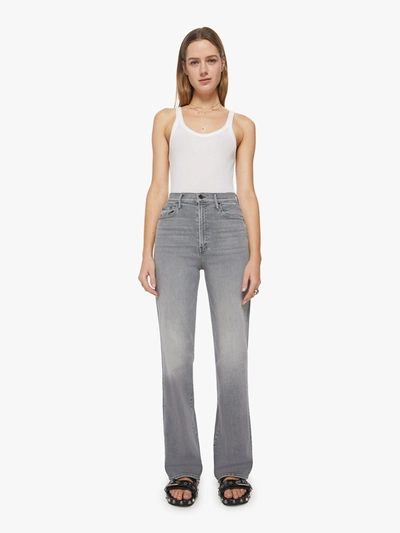 Mother The Maven Heel Barely There Jeans In Grey