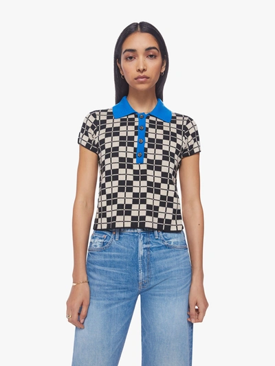 Mother The Offsides Henley Check This Shirt (also In Xs, S,l, Xl) In Blue