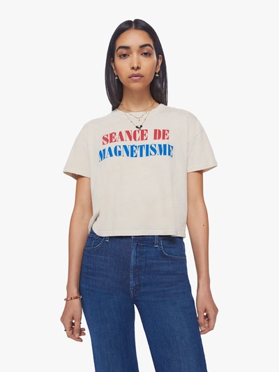 Mother The Grab Bag Crop Magnetisme T-shirt (also In S, M,l, Xl) In Brown