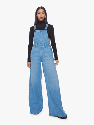 Mother Snacks! The Sugar Cone Overall Heel All You Can Eat Jeans In Blue