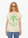 MADEWORN PEACE DESTROYED TEA STAINED T-SHIRT (ALSO IN S, M,L, XL)