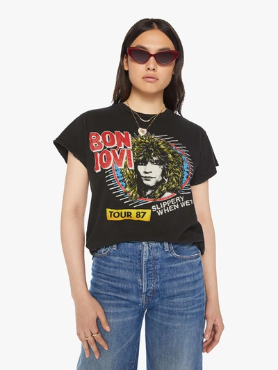 Madeworn Bon Jovi Coal T-shirt (also In X, L,xl) In Charcoal