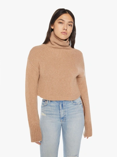 Sablyn Shay Crop Turtleneck Sweater Almondine (also In S, M,l) In Beige