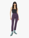 MOTHER HIGH WAISTED RASCAL ANKLE FRAY BERRY CORDIAL JEANS