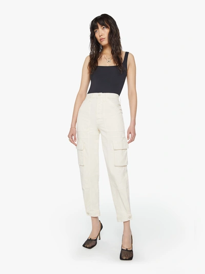 Mother The Curbside Cargo Flood Eggnog Pants (also In 23,24,25,26,27,28,29,30,31,32,33,34) In White