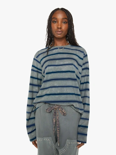 Dr. Collectors Derrick T. Hemp Stripes Swiss Army Sweater (also In M, L,xl) In Green