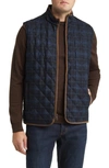 Peter Millar Men's Essex Quilted Wool Travel Vest In Dark Ind