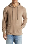 Stone Rose Performance Tech Fleece Hoodie In Fossil