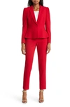 TAHARI ASL PEPLUM BLAZER & TAPERED PANTS SET