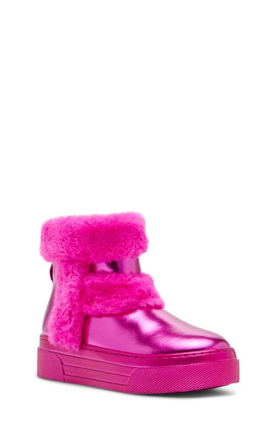 Steve Madden Kids' Little Girls Jbuunny Slip In Closure Boots In Pink