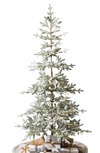 Balsam Hill Frosted Alpine Balsam Fir Pre-lit Artificial Tree In Led Clear Fairy Light