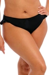 Elomi Plain Sailing Ruffle Bikini Bottoms In Black