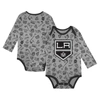 OUTERSTUFF INFANT GRAY LOS ANGELES KINGS DYNAMIC DEFENDER LONG SLEEVE BODYSUIT