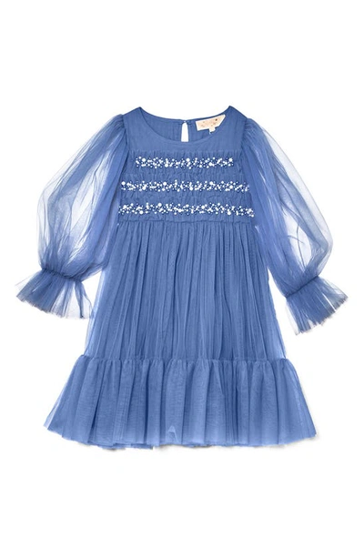 Tutu Du Monde Kids' Neva Tulle Dress In Indigo