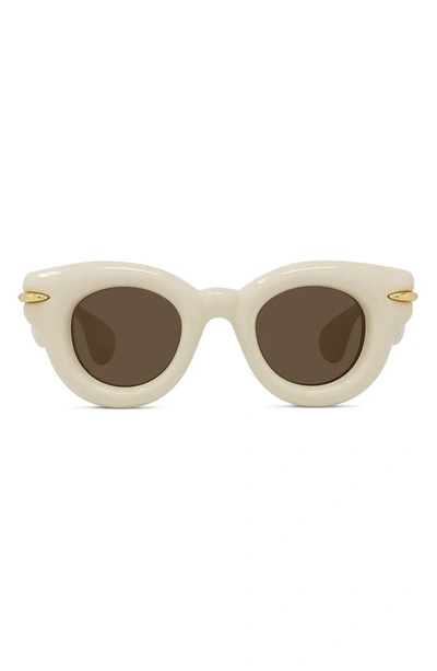 LOEWE INFLATED PANTOS 46MM ROUND SUNGLASSES