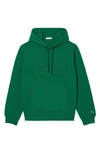 LACOSTE RELAXED FIT LOGO PATCH HOODIE