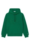 Lacoste Relaxed Fit Logo Patch Hoodie In Roquette