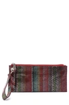 Hobo Vida Wristlet In Holiday Stripe