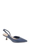 Bcbgeneration Kittie Pointed Toe Half D'orsay Slingback Pump In Dark Ink