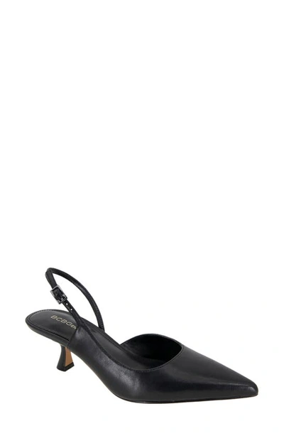 Bcbgeneration Kittie Pointed Toe Half D'orsay Slingback Pump In Black