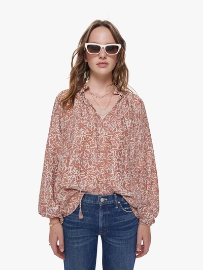 Natalie Martin Penny Top Gloriosa Print Sandstone In Orange