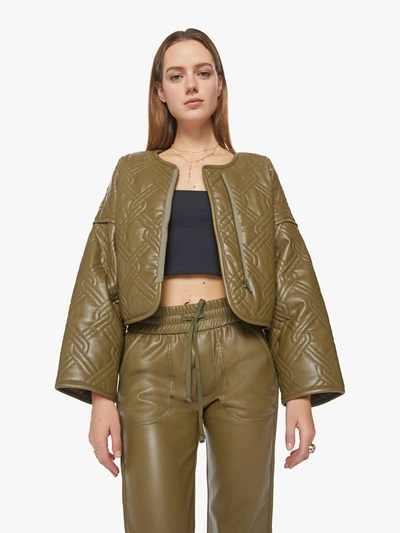 Mother The Underliner Jacket Fir (also In M, L) In Green