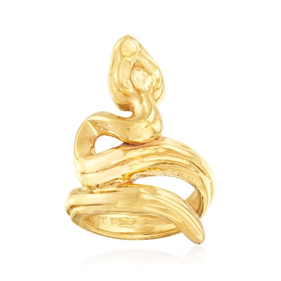 Ross-simons Italian 18kt Yellow Gold Snake Ring