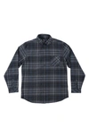 BURNSIDE BURNSIDE PLAID FLANNEL LONG SLEEVE BUTTON-UP SHIRT