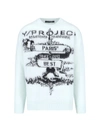 Y/project Paris Graphic-pattern Knitted-jumper In Blue