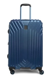 Original Penguin Blake Collection 25" Hardshell Spinner Suitcase In Metallic Blue