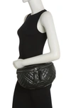 Kurt Geiger Brixton Quilted Belt Bag In Black