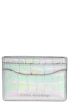 MARC JACOBS CROC EMBOSSED CARD CASE