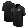 Fanatics Branded  Black Boston Bruins Left Side Block Polo In Black