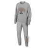 Wear By Erin Andrews Heather Gray Cincinnati Bengals Plus Size Knitted Tri-blend Long Sleeve T-shir In Heather Gray